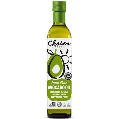 Chosen Foods Refined Avocado Oil for Cooking, 16.9 Fl Oz (Pack Of 1)