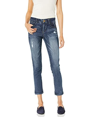 Democracy Women's Ab Solution Ankle Skimmer, Distressed Blue, 12