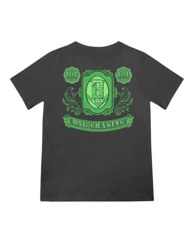 BL101 Youth Bag Chaser Baseball Graphic Tee for Boys - Gray, YS