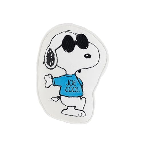 Berkshire Peanuts® Plush Throw Pillow, Gift Idea, Snoopy Cute Character Shaped Cushion, Soft Cozy Decor for Bed Couch Chair(Joe Cool Pillow All Colorways, 15.5’’ L)