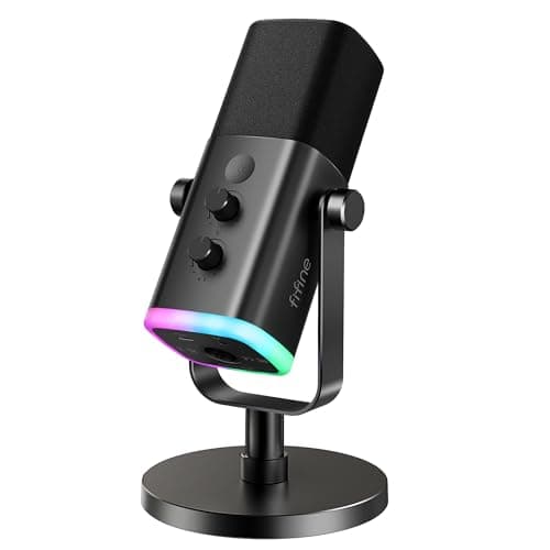 FIFINE AmpliGame AM8 USB/XLR Dynamic Microphone for Gaming Streaming
