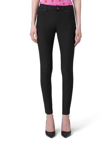 Hue Women's Essential Denim Skimmer Leggings, Black, Large
