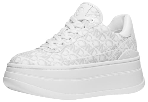 Michael Kors Women's Hayes Lace Up Optic White Multi 9.5 M