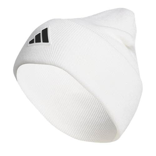 Adidas Mens Wide Cuff Beanie – Tall Fit Slouchy Cuffed Knit Winter Hat