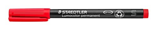 Staedtler Lumocolor Universal Pen, Felt Tip, Permanent Marker, 0.4mm, Red 313-2