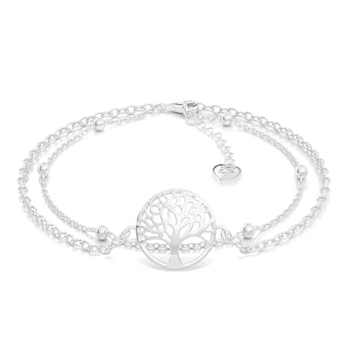 SERASAR Tree of Life Bracelet Women Stainless Steel Silver Chain Girlfriend
