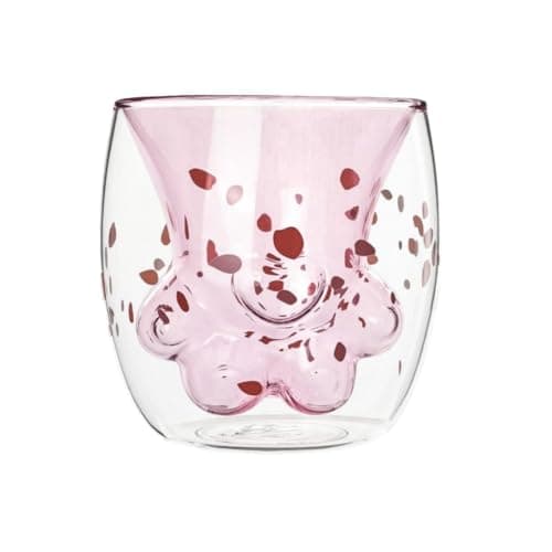 DEER REED Double Wall Glass Coffee Mug 300ML Heat-Resistant Handmade Creative Milk Tea Cup