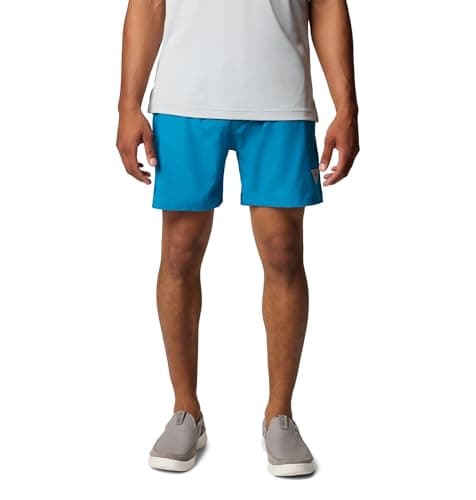 Columbia Men's PFG Ramble Quick Dry Swim Short, Blue Echo, 6X x 8
