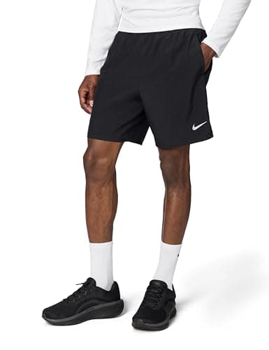 Nike Men's Challenger Dri-Fit 7" Brief-Lined Running Shorts, Black/Black/Black/Reflective Silver, 3XL