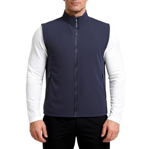 YOUTHUP Mens Golf Vest Outerwear Waterproof Windproof Softshell Vests
