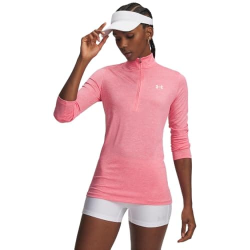 Under Armour Women's Tech Twist Half Zip, 601 Pink, XXL