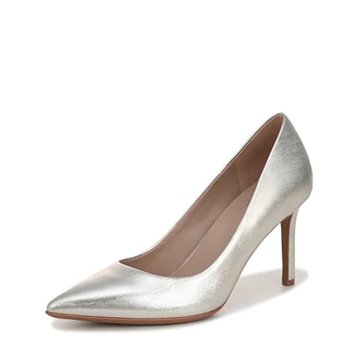 Naturalizer Womens Anna Pump Silver Sand Leather 8 W