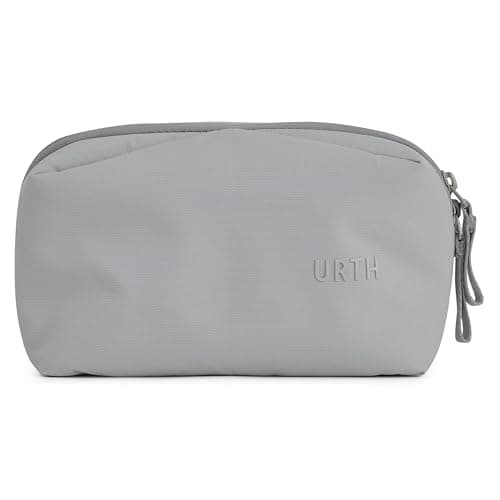 Urth Zeolite Tech Organiser - Water Resistant, Recycled Electronics Travel Case, Cable Organiser Bag for Cords, Charger, Phone, Camera Accessories in Stone Grey
