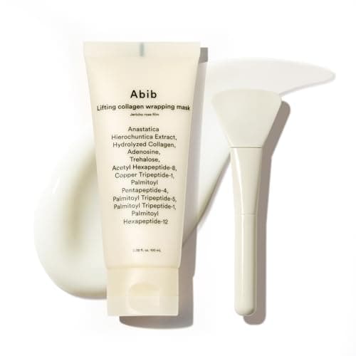 Abib Lifting Collagen Wrapping Mask Jericho Rose Film 3.38 fl oz, Includes Applicator, Peel-Off Face Mask, Peptides and Hydrolyzed Collagen, Improves Elasticity and Pore Appearance, Korean Skincare