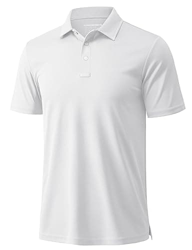 MAGCOMSEN Men's Polo Shirts Short Sleeve Athletic Pique Golf Shirt Dry Fit Performance Casual Work Polos for Men