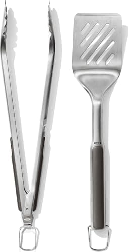 OXO Outdoor Grilling Turner and Tongs Set