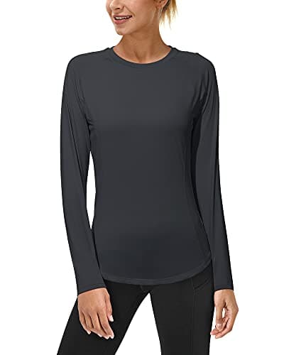 Roadbox Women's Long Sleeve UV Sun Shirts UPF 50+ Workout Swim Rash Guard Tops