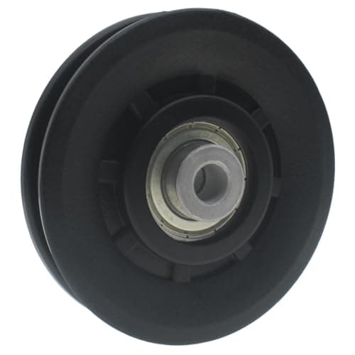 HAJXZH 1 PCS Gym Equipment Pulley Wheel 90mm/3.5" Black Exercise Bearing Parts for Gym Equipment and Garage Door Pulley System