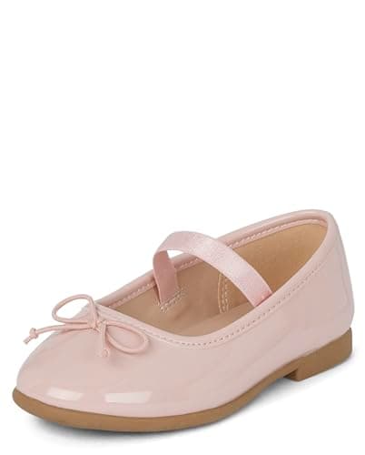 The Children's Place,Baby-Girls and Toddler Closed Toe Ballet Flats,Pink,Toddler,8