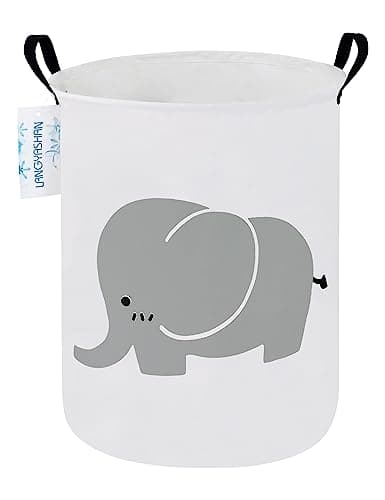 Laundry Hamper Fabric Organizer Collapsible Basket Elephant