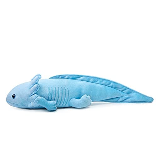 ZHONGXIN MADE Axolotl Plush Toy - Simulation 20" Blue Axolotl Stuffed Animal, Lizard Creepy Cute Blue Reptilian Toys Real Plushie Toy, Unique Plush Gift Collection for Kids