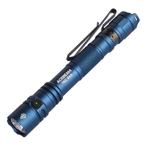 ACEBEAM TAC 2AA EDC Tactical Dual Modes Flashlight, 1400 High Lumens Light