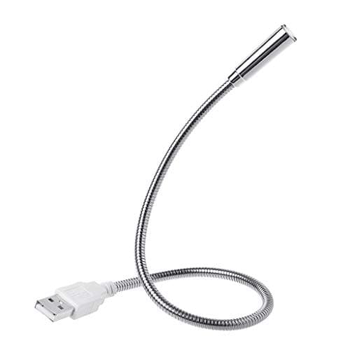 DalVick USB LED Flexible Gooseneck Light, Adjustable Laptop Keyboard Lamp, Portable Computer Reading Light, 1W USB Powered Desk Lamp for Office, Study, Travel and Night Use