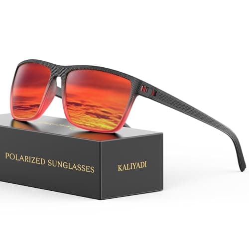 KALIYADI Polarized Sunglasses Men, Lightweight Mens Sunglasses Polarized UV Protection Driving Fishing Golf