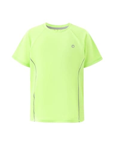 PATPAT Kids T-Shirt (One Piece) with Quick-Dry & Instant-Cooling, UPF 100+ Rash Guard Short Sleeves Tee for Active Boy Girl, Flash Green, US14/XL