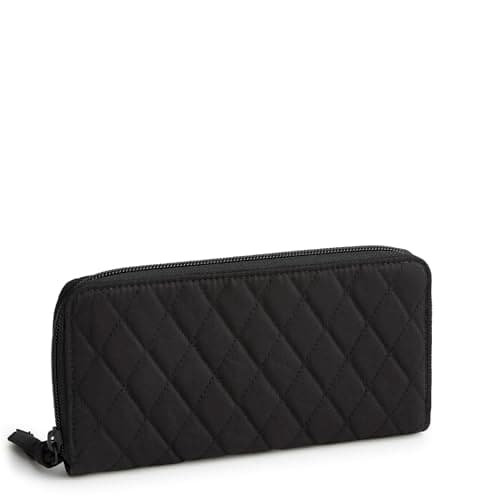 Vera Bradley Women's Premium Cotton Continental Wallet, Moonless Night, One Size