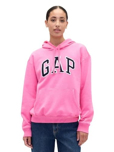 GAP womens Logo Hoodie Hooded Pull-On Sweatshirt Love Letter L