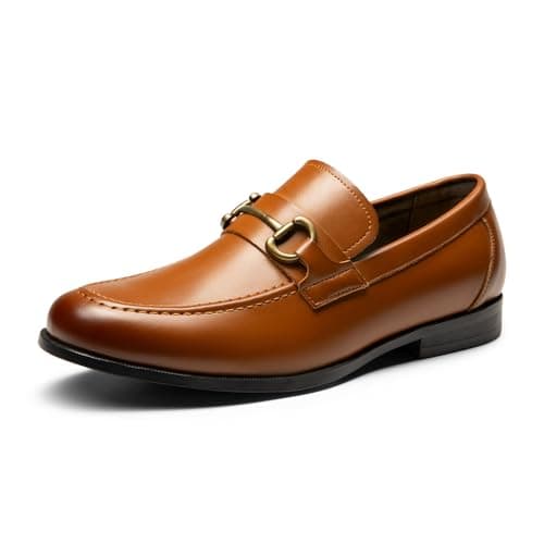 Bruno Marc Men's Dress Loafers Slip-on Formal Shoes,Size 8,Brown,SBLS2410M
