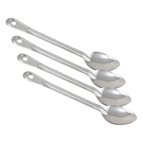 Winco BSOT-13 Solid Stainless Steel Basting Spoon, 13-Inch,Medium (Pack of 4)