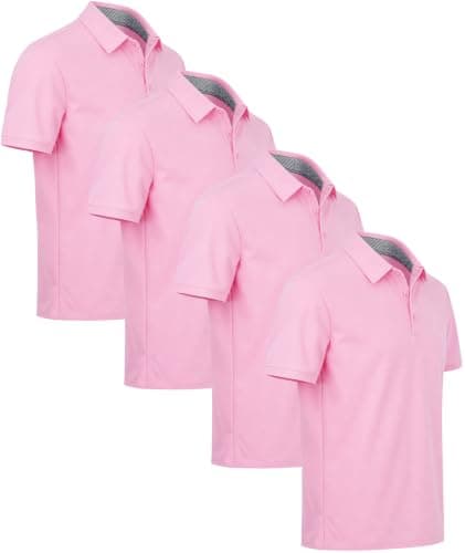 ZITY Golf Polo Shirts for Men Moisture Wicking Short Sleeve Athletic Tshirt