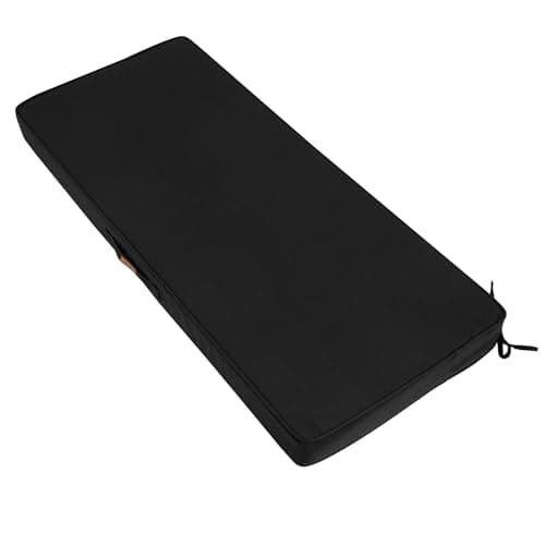 FUNHOME Outdoor Bench Cushion for Patio Furniture, 45x18Inch-Black