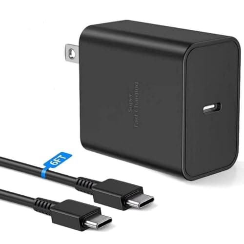 for Samsung Super Fast Charging 45W USB C Fast Charger 6ft Type C Cable Compatible with Samsung Galaxy S25 Ultra/S25+/S24 Ultra/S24/S24+/S23 Ultra, Galaxy A56 A55 A54 A53 C55, Galaxy Z Fold 7 Flip 7