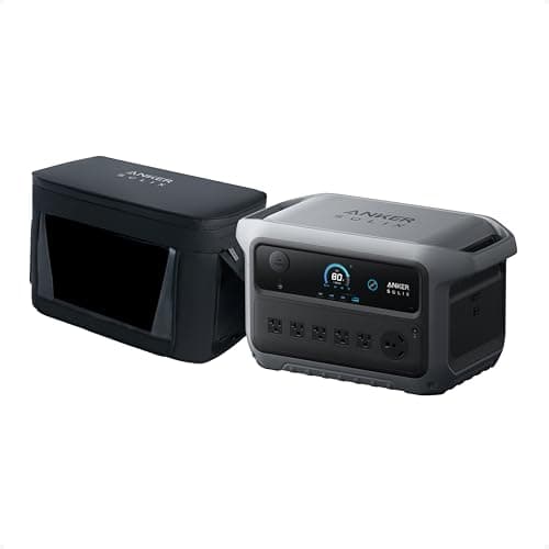 Anker SOLIX C2000 Gen 2 Portable Power Station with Water-Resistant Bag, 2,400W (Peak 4,000W) Solar Generator, Full Charge in 58 Min, 2048wh LiFePO4 Battery for Home Backup, Power Outages, and Camping