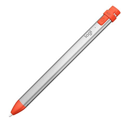 Logitech Crayon Digital Pencil for All iPads (2018 Releases and Later) with Apple Pencil Technology, Anti-roll Design, and Dynamic Smart tip - Orange