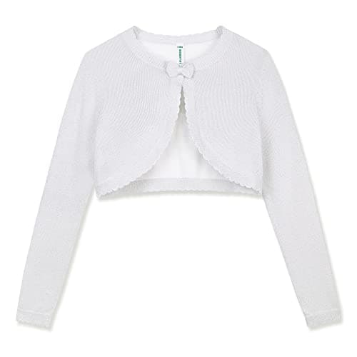 BOBOYOYO Long Sleeve Girls Shrug Sparkle Knit Girls Cardigan Bolero Sweater