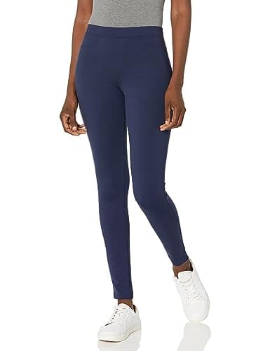 HUE Women's Ponte Leggings, Peacoat, Large