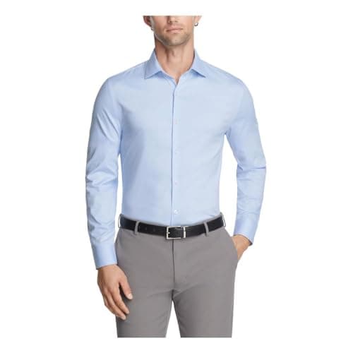 Kenneth Cole Reaction Men's Dress Shirt Slim Fit Technicole Stretch