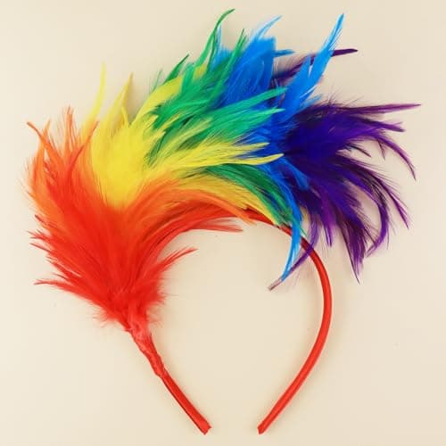 LIHELEI Feather Fascinator Headband for Women, 1920s Kentucky Derby Headpiece Fascinator Hats for Cocktail Wedding Tea Party