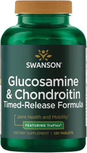 Swanson Timed-Release Glucosamine and Chondroitin 750/600 mg, 120 Tabs