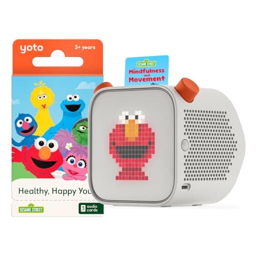 YOTO Player (3rd Gen.) Kids Audio Player + Sesame Street Pack, Ages 3+