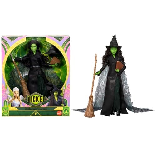 Mattel Universal Pictures' Wicked: for Good Deluxe Elphaba Fashion Doll with Removable Outfit & 4 Accessories, Inspired by The Movie