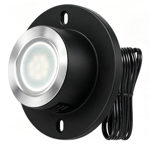 3W Pond Lights LED Underwater 12-24V AC/DC Low Voltage Fountain Lights LED Underwater 3000K Warm White IP68 Waterproof Low Voltage Fountain Light for Outdoor Ponds Fountains Waterfalls (1Pack)
