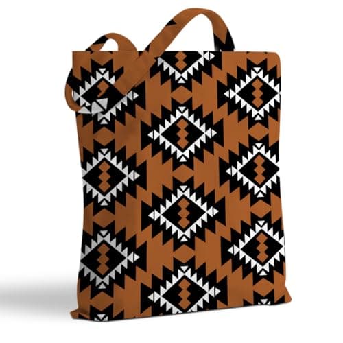 Hanamiya Na Aztec Tote Bags, Boho Western Handbag Vintage Reusable Shopping