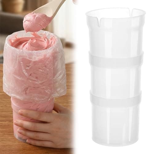 Chsoejuf Pastry Bag Stand Piping Bag Holder Adjustable Clear Pastry Rack
