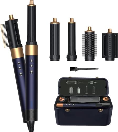 SOUNXUN® 8-in-1 All in One Hair Dryer & Styler. Multistyler Hot Air Styler - Airstyler Hair Styler with Curlers & Straightener, Multi Styler Hair Tool, Hair Tools No Heat Damage Hair Styler