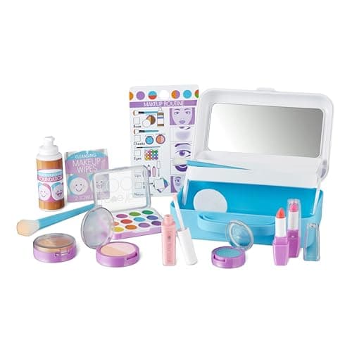Melissa & Doug Love Your Look Pretend Makeup Kit 16-Piece Play Set